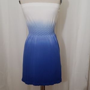 Bongo Strapless Swim Cover Up Dress, XS